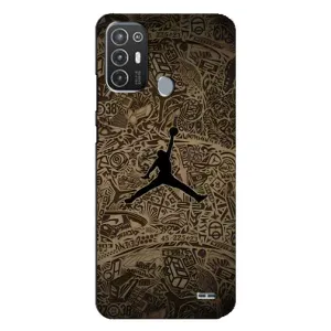 Чехлы для TECNO Pop 6 Pro (BE8) - с картинкой JORDAN (AlphaPrint) (Logo Jordan)