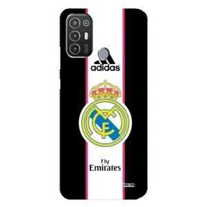 Чехол для TECNO Pop 6 Pro (BE8) с принтом Реал Мадрид (Лого Real Madrid)