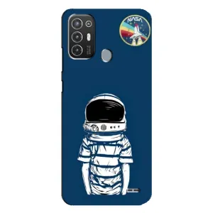 Чехол NASA для TECNO Pop 6 Pro (BE8) (AlphaPrint) (Мальчик в шлеме)