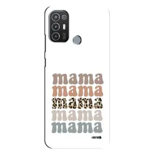 Чехлы для мамы на TECNO Pop 6 Pro (BE8) (Текстовый коллаж мама)