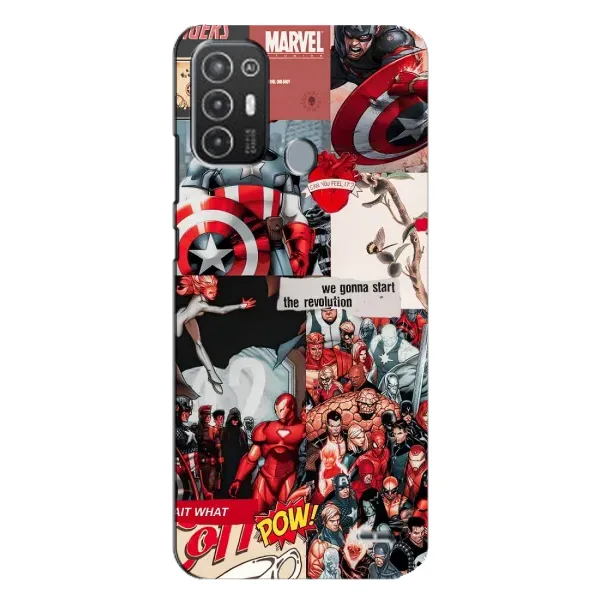 Чохол з принтом «Марвел Комикс» для TECNO Pop 6 Pro (BE8)