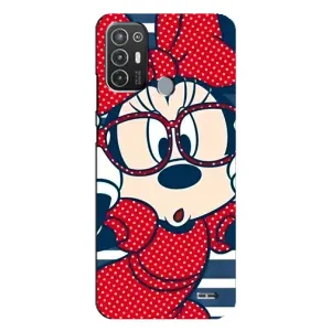 Міккі Маус чохол для TECNO Pop 6 Pro (BE8) (AlphaPrint - Мультяшні) (Маус в окулярах)