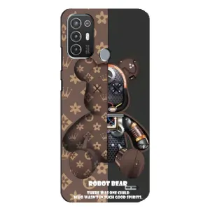 Крутые Чехлы Луи Виттон для TECNO Pop 6 Pro (BE8) (AlphaPrint) (Медведь Луи Витон)