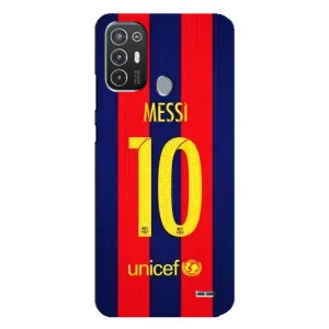 Чехлы Месси для TECNO Pop 6 Pro (BE8) (AlphaPrint) (Messi Barca 10)