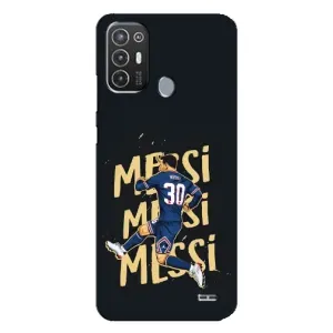 Чохли для TECNO Pop 6 Pro (BE8) (Leo чемпіон) (AlphaPrint) (Messi ПСЖ)