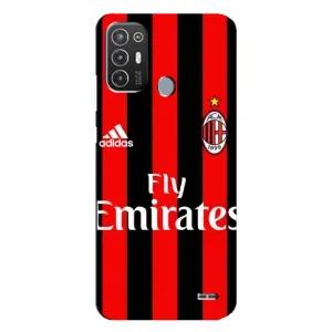 Чехлы для TECNO Pop 6 Pro (BE8) (VPrint) - Футбольные клубы (Milan)