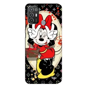 Чохол Disney Mouse TECNO Pop 6 Pro (BE8) (PREMIUMPrint) (Мінні peace)
