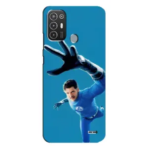 Чехол с принтом Фантастическая четверка для TECNO Pop 6 Pro (BE8) (Мистер Фантастик супергерой)