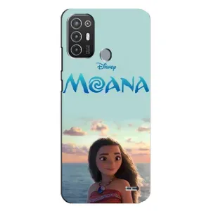 Чехол с мультфильмом Моана TECNO Pop 6 Pro (BE8) (Портрет Моана)