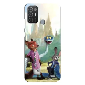 Чехол Зоотрополіс на TECNO Pop 6 Pro (BE8) (Герои мультфильма Зверополис)