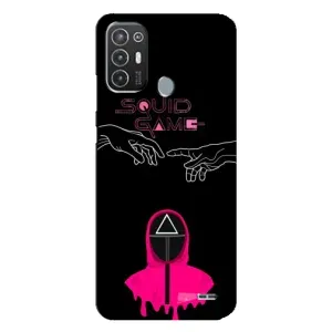 Чехол Гра в кальмара для TECNO Pop 6 Pro (BE8) (Минимализм Игра кальмара)
