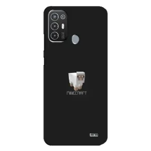 Чохол Майнкрафт на TECNO Pop 6 Pro (BE8) (AlphaPrint) Minecraft (Овечка Майнкрафт)