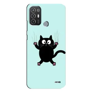 Чохол з принтом для TECNO Pop 6 Pro (BE8) (AlphaPrint) Модні коти (Падаючий кіт)