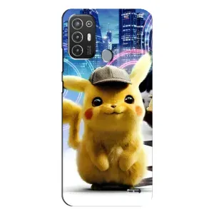 Чохол з Пікачу на TECNO Pop 6 Pro (BE8) (Пікачу в місті)