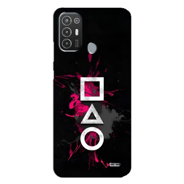Чехол с принтом «Символы Игра кальмара» для TECNO Pop 6 Pro (BE8) Чехол с принтом «Символы Игра кальмара» для TECNO Pop 6 Pro (BE8)