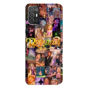 Чехол Рапунцель для TECNO Pop 6 Pro (BE8) (Коллаж Рапунцель)