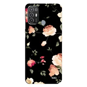 Чехлы с Цветами для TECNO Pop 6 Pro (BE8) (VPrint) (Розочки)