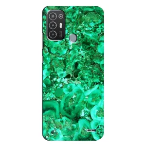 Мраморний чехол на TECNO Pop 6 Pro (BE8) (VPrint) (Салатовий Мрамор)
