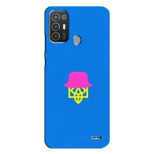Чехлы для TECNO Pop 6 Pro (BE8)  Укр. Символика (AlphaPrint) (Шапка на гербу)
