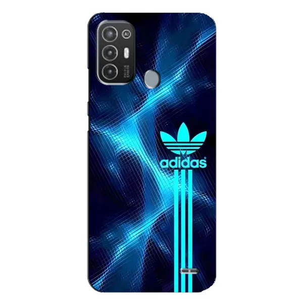 Чехол с принтом «Синий Адидас» для TECNO Pop 6 Pro (BE8)