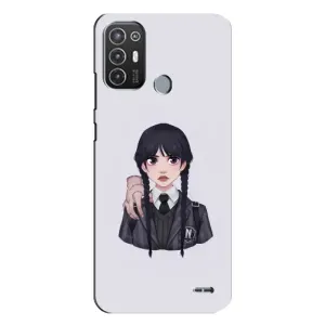 Чехлы Венсдей на TECNO Pop 6 Pro (BE8) Уэнсдей (AlphaPrint) (Уэнздей и Вещь)