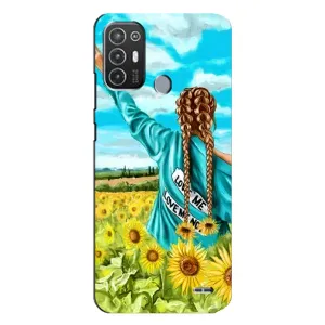 Чехол для Патриота Украины TECNO Pop 6 Pro (BE8) - (AlphaPrint) (Украиночка)