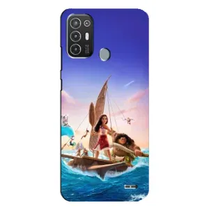 Чехол с мультфильмом Моана TECNO Pop 6 Pro (BE8) (Команда Ваяна Мауи)