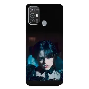 Чехлы Венсдей на TECNO Pop 6 Pro (BE8) Уэнсдей (AlphaPrint) (взгляд Уэнздей)
