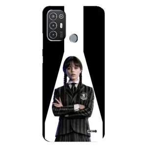 Чехлы Венсдей на TECNO Pop 6 Pro (BE8) Уэнсдей (AlphaPrint) (W-Wednesday)