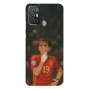 Чехол с футболистом Ламин Ямаль TECNO Pop 6 Pro (BE8) (Ямаль аниме)