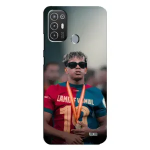 Чехол с футболистом Ламин Ямаль TECNO Pop 6 Pro (BE8) (Ямаль Барса)