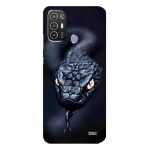 Чохол з картинкою 'Хижаки' для TECNO Pop 6 Pro (BE8) (Чорна змія)