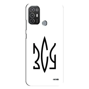 Чехлы для TECNO Pop 6 Pro (BE8)  Укр. Символика (AlphaPrint) (ЗСУ герб)