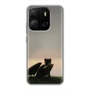 Чехол как приручить дракона на Tecno Pop 7 Pro (Беззубик)
