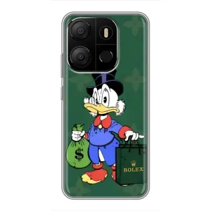 Чехли для Tecno Pop 7 Pro - Скрудж МакДак Louis Vuitton (PREMIUMPrint) (Богата Утка)