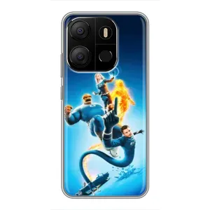 Чехол с принтом Фантастическая четверка для Tecno Pop 7 Pro (Герои Фантастическая Четверка)
