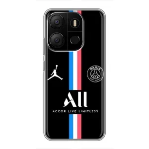 Чохли PSG для Tecno Pop 7 Pro (AlphaPrint) (футболка ПСЖ)