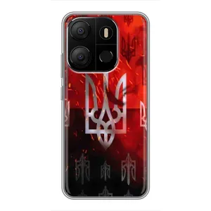 Украинские Чехлы для Tecno Pop 7 Pro с картинкой УПА (AlphaPrint) (ГЕРБ УПА)