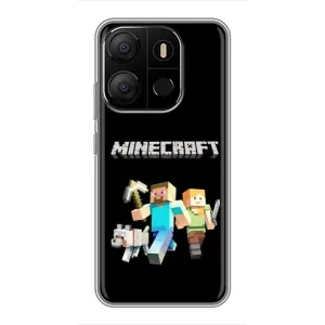 Чохол Майнкрафт на Tecno Pop 7 Pro (AlphaPrint) Minecraft (герої Minecraft)