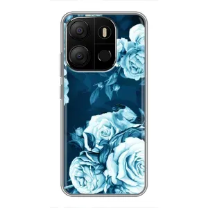 Чехлы (ART) Цветы на Tecno Pop 7 Pro (VPrint) (Блактині бутони)