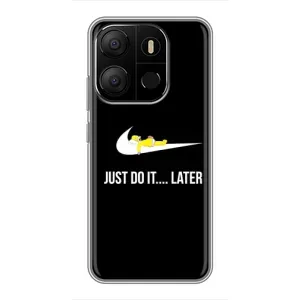 Чехол с Симпсонами для Tecno Pop 7 Pro (VPrint) (Гомер Later)
