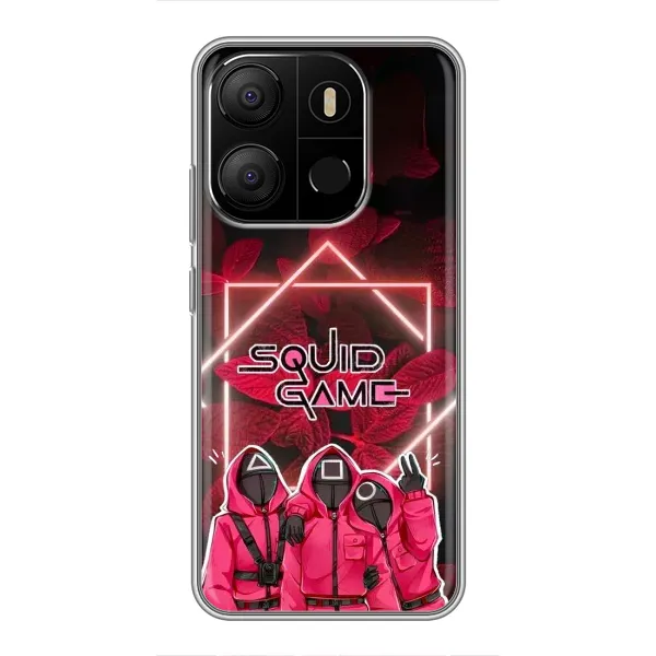 Чехол с принтом «Охранники Игра кальмара» для TECNO Pop 7 Pro Чехол с принтом «Охранники Игра кальмара» для TECNO Pop 7 Pro