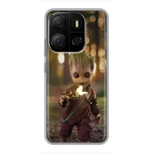 Чохол з принтом «I am Groot» для TECNO Pop 7 Pro