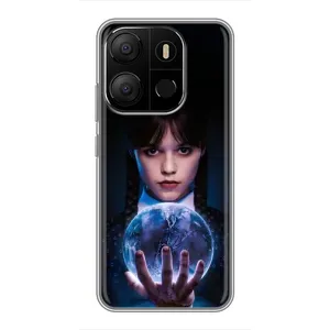 Чехол с дизайном Венздей 2 на Tecno Pop 7 Pro (Магическая сфера Уэнздей)