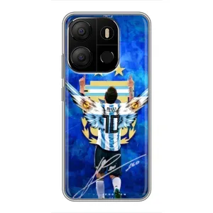 Чехлы для Tecno Pop 7 Pro (Leo чемпион) (AlphaPrint) (Месси сборная)