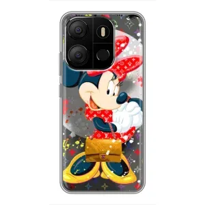 Чохол Disney Mouse Tecno Pop 7 Pro (PREMIUMPrint) (Minni з бантіком)