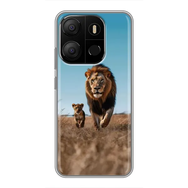 Чехол с принтом «Мусафа и Симба» для TECNO Pop 7 Pro