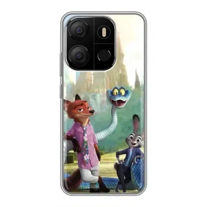 Чехол Зоотрополіс на Tecno Pop 7 Pro (Герои мультфильма Зверополис)