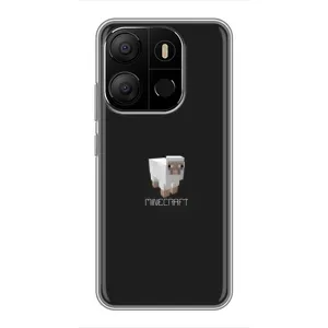 Чохол Майнкрафт на Tecno Pop 7 Pro (AlphaPrint) Minecraft (Овечка Майнкрафт)