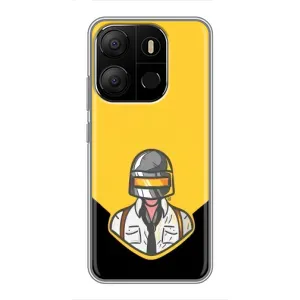 Чеjхол PUBG для ТЕСNO Рop 7 Рro (AlphaPrint) (Пабг в шоломі)